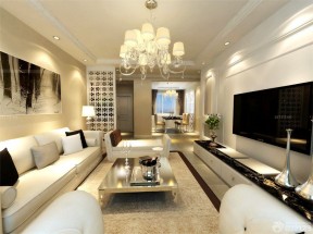 簡歐客廳裝修效果圖片 歐式吊燈