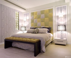 三室一厅一卫90平米装修效果图 床头背景墙装修效果图片