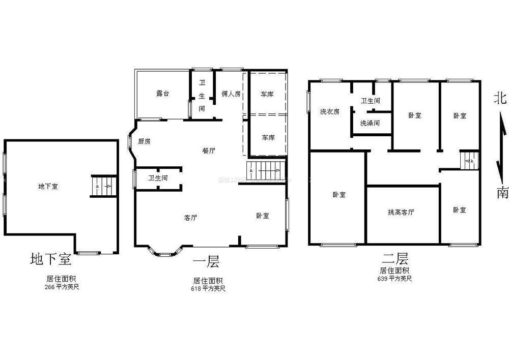 兩層150平米別墅平面戶型圖設(shè)計(jì)