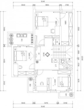 三室兩廳150平米別墅戶型圖設(shè)計大全