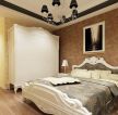 现代欧式卧室室内床头背景墙壁纸装修效果图 