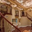 大型别墅设计室内欧式楼梯装修效果图