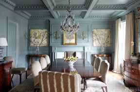 家庭室内装潢 蓝色墙面装修效果图片