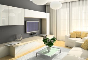 時(shí)尚簡約電視墻設(shè)計(jì) 北歐風(fēng)格客廳