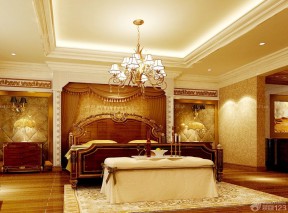 欧式新古典家装卧室家具双人床设计图