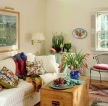 美式乡村风格客厅简单室内装饰效果图 