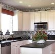 90平米房屋厨房白色橱柜装修效果图片欣赏