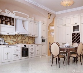 90平米房屋厨房装修效果图 欧式风格
