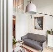 欧式风格小型室内客厅沙发摆放装修效果图片