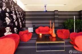 后现代风格客厅沙发颜色搭配装修