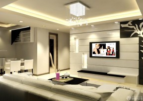 室内装饰电视墙效果图 简约风格客厅装修图