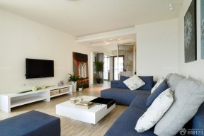 80平米装修案例 美式布艺沙发