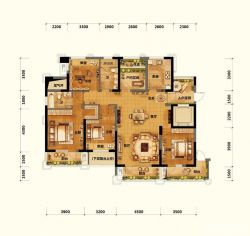有可变空间四房一厅设计图欣赏