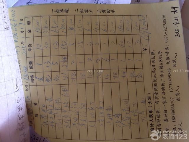 量房加看廚房效果圖，外加工人清單。