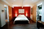 140平米婚房红色墙面装修效果图