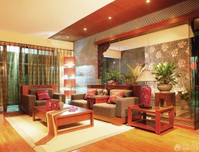 三室兩廳裝修設(shè)計(jì)圖 新中式風(fēng)格客廳圖片