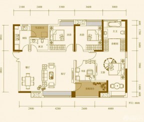 150平米別墅四室兩廳室內平面圖設計