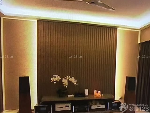 電視背景墻效果圖，感覺還不錯。