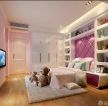 80平米房屋粉色卧室背景墙装修设计效果图