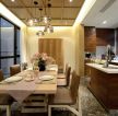 140平米户型厨房餐厅一体装修效果图