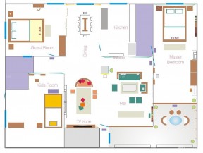 簡單的自建房三房兩廳平面圖設(shè)計