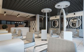 80平方美發(fā)店裝修 小戶型室內(nèi)創(chuàng)意設(shè)計