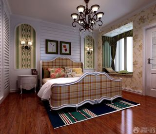 最新90平方三室二厅美式卧室装修效果图