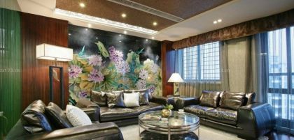 中式古典客廳裝修設(shè)計(jì)樣板房