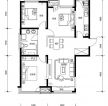 110多平米三房?jī)蓮d戶型圖設(shè)計(jì)