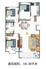 最新房屋設(shè)計(jì)圖三室一廳平面圖欣賞