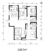 常規(guī)三房兩廳戶型圖設計樣板