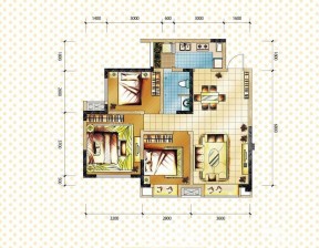 最新農村自建房屋設計圖三室一廳戶型圖