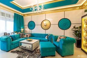 唯美时尚90平方三室一厅组合沙发设计效果图