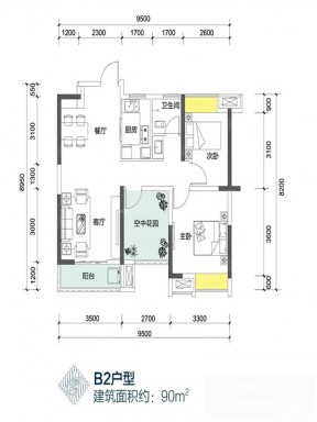 自建房屋三房?jī)蓮d戶型圖設(shè)計(jì)