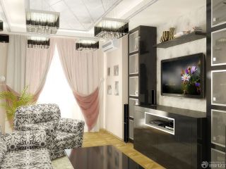 创意现代装修风格三室两厅组合电视柜图片欣赏