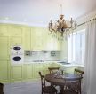 时尚75平米两室一厅绿色橱柜装修实景图欣赏