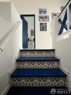 地中海风格装修样板间 楼梯间效果图