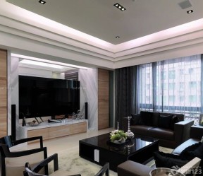 90平米小户型客厅简约装修效果图 后现代主义风格