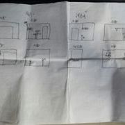 水電施工完畢，師傅手藝不錯，但就是不給畫線路圖。無奈只能自己進行線路拍照留底并畫了施工后的線路實際布置位置。