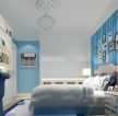 100平米两居室蓝色墙面装修效果图片