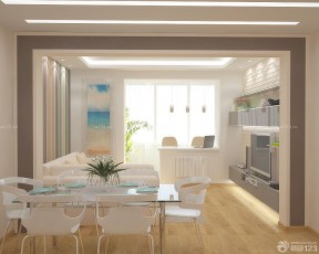兩室一廳裝修效果圖大全2020圖片 淺黃色木地板裝修效果圖片