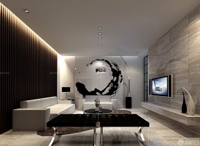 三房一厅设计图 简约黑白风格装修效果图