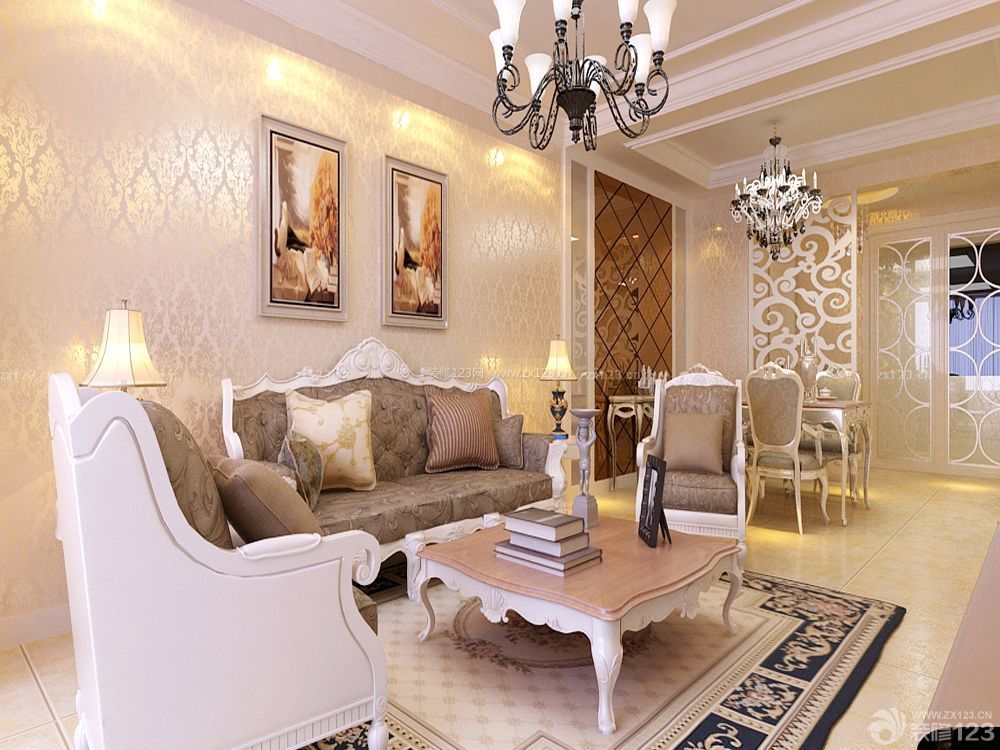 欧式客厅欧式沙发装修效果图片