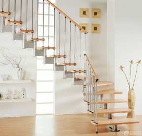 复式房楼梯设计 现代风格