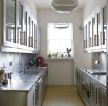 90平米小户型厨房不锈钢橱柜装修效果图片