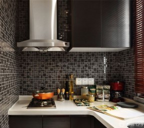 90平米小户型厨房装修效果图 厨房瓷砖效果图