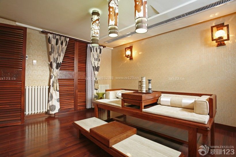 中式古典装修风格起居室效果图