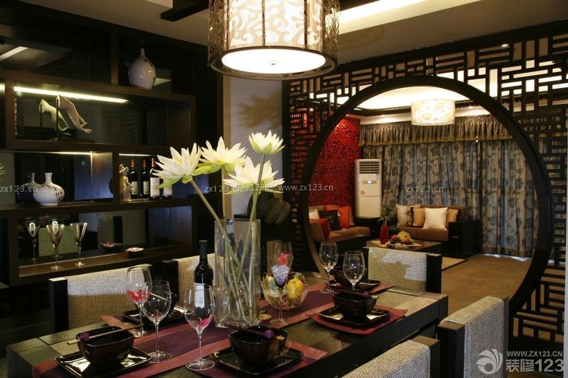 中式风格家装餐厅装修设计效果图