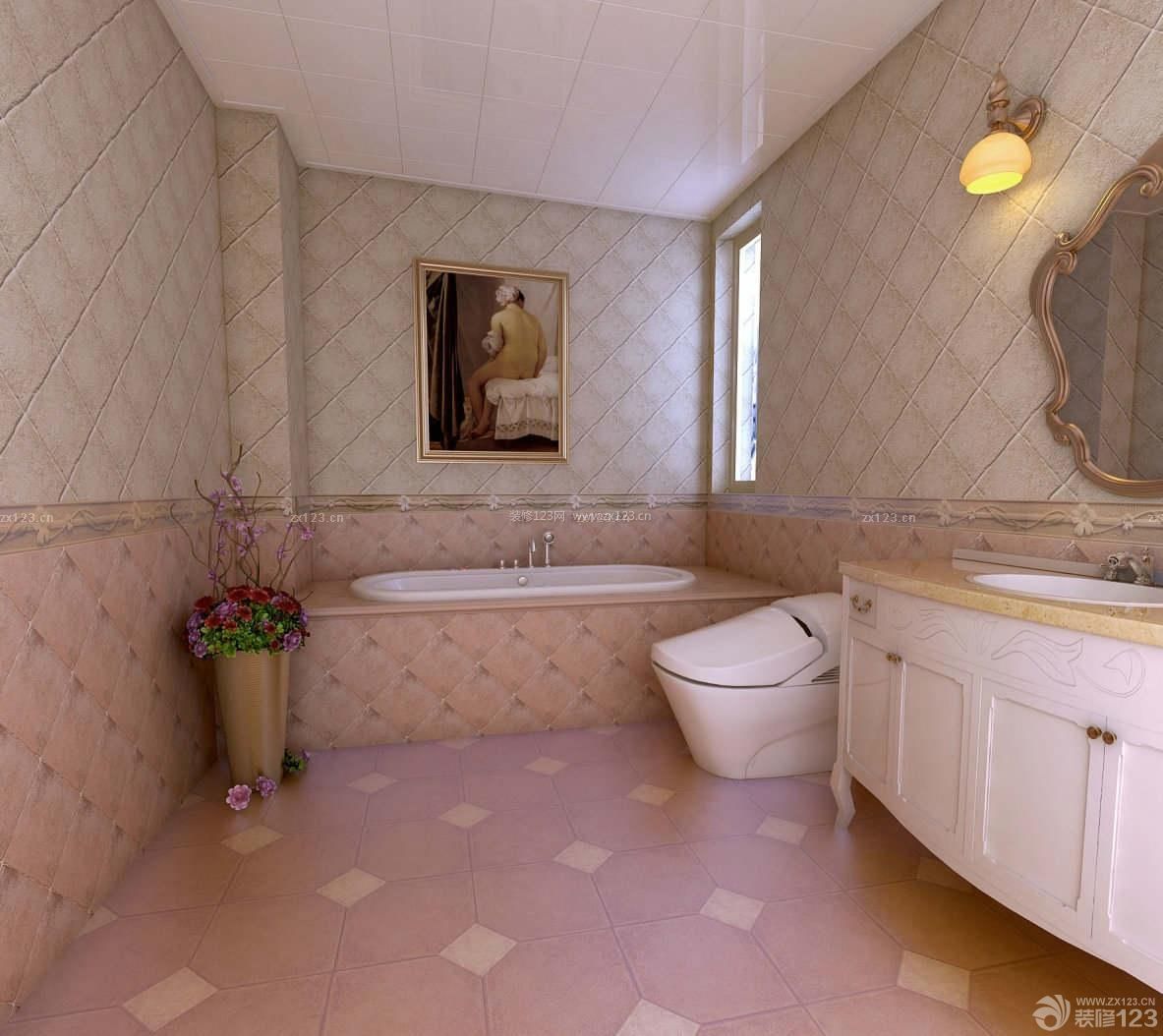 小户型浴室浴缸装修效果图片