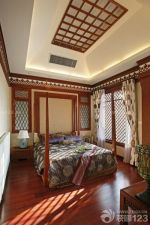 中式古典风格卧室吊顶装修设计